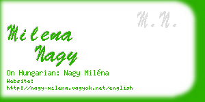 milena nagy business card